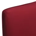 Housses de chaise élastiques droites 6 pcs Bordeaux