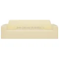 Housse extensible de canapé 3 places Crème Jersey de polyester