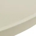 Housse de table Ø 60 cm Crème extensible 2 pcs