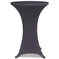 Housse de table extensible 80 cm 2 pcs Anthracite