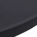 Housse de table extensible 80 cm 2 pcs Anthracite
