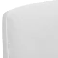 Housse de chaise droite extensible 4 pcs blanc