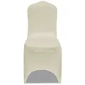 Housses élastiques de chaise Crème 30 pcs