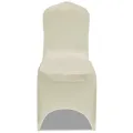 Housses élastiques de chaise Crème 18 pcs
