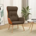 Chaise de relaxation Marron Tissu et PVC