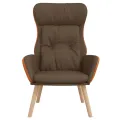 Chaise de relaxation Marron Tissu et PVC