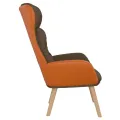 Chaise de relaxation Marron Tissu et PVC