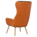 Chaise de relaxation Marron Tissu et PVC