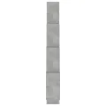 Étagère murale cube Gris béton 90x15x119 cm Bois d’ingénierie