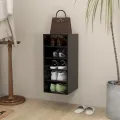 Armoire à chaussures Noir 31,5x35x70 cm Aggloméré