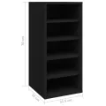 Armoire à chaussures Noir 31,5x35x70 cm Aggloméré