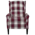 Fauteuil de massage inclinable Rouge Tissu