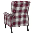 Fauteuil de massage inclinable Rouge Tissu