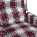 Fauteuil de massage inclinable Rouge Tissu