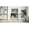 Meuble TV vert olive 68x39x60,5 cm acier