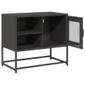 Meuble TV noir 68x39x60,5 cm acier