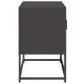 Meuble TV noir 68x39x60,5 cm acier