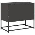 Meuble TV noir 68x39x60,5 cm acier