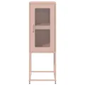Buffet rose 36x39x107 cm acier laminé à froid