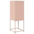 Buffet rose 36x39x107 cm acier laminé à froid