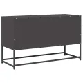 Meuble TV noir 100,5x39x60,5 cm acier laminé à froid