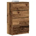 Buffet vieux bois 60x35x98,5 cm bois d'ingénierie