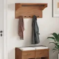 Porte-manteau mural SANDNES 87x30x42 cm bois massif pin