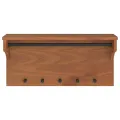 Porte-manteau mural SANDNES 87x30x42 cm bois massif pin