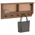 Porte-manteau mural SANDNES 87x12x35 cm bois massif pin