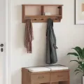 Porte-manteau mural SANDNES 87x12x35 cm bois massif pin