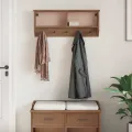 Porte-manteau mural SANDNES 87x12x35 cm bois massif pin