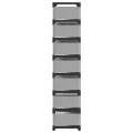 Étagère à chaussures 8 niveaux gris 54x28x124cm tissu non-tissé