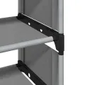 Étagère à chaussures 8 niveaux gris 54x28x124cm tissu non-tissé