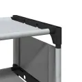 Étagère à chaussures 8 niveaux gris 54x28x124cm tissu non-tissé