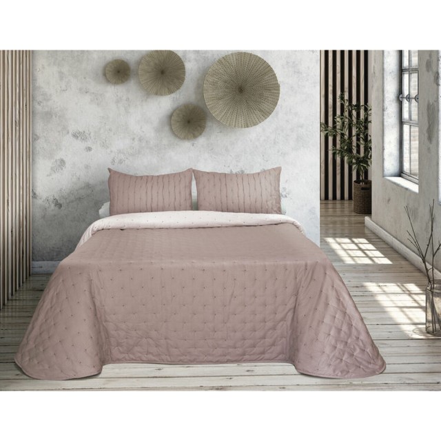 Sprei Pierre Cardin TRIANA Roze Bed van 150 (3 Onderdelen)