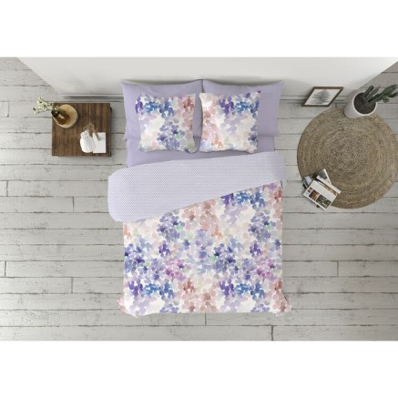 Parure de couette Pierre Cardin SARA Mauve Lit 1 persone 3 Pièces 2