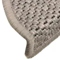 Tapis d'escalier autocollants 30 pcs 56x17x3 cm argenté