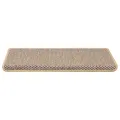 Tapis d'escalier autocollants 30 pcs 65x21x4 cm beige clair