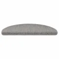 Tapis d'escalier autocollants 30 pcs 65x21x4 cm argenté