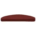 Tapis d'escalier autocollant 20 pcs rouge 65x21x4 cm