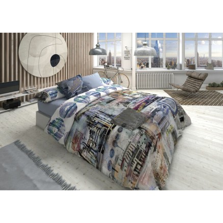 Duvet cover set Lois MEGANO P. Blue Double 2 Pieces 2