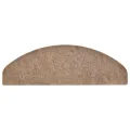 Tapis d'escalier autocollant 30 pcs crème 65x21x4 cm