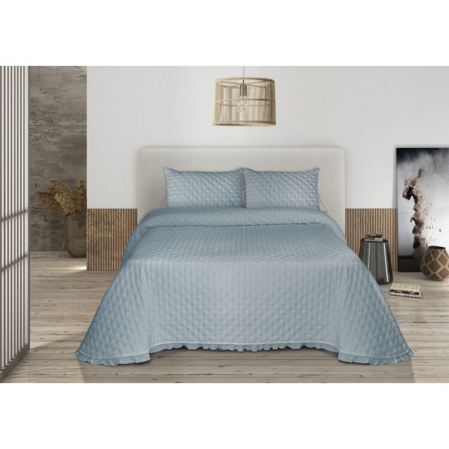 Sprei Pierre Cardin AROA Blauw Bed van 105 (2 Onderdelen)