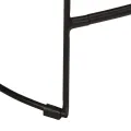 Tabourets de bar lot de 2 noir 46x38x52 cm bois manguier massif