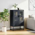 Buffet haut anthracite 68x39x111,5 cm acier
