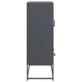 Buffet haut anthracite 68x39x111,5 cm acier