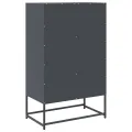 Buffet haut anthracite 68x39x111,5 cm acier