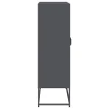 Buffet haut anthracite 68x39x123 cm acier