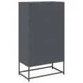 Buffet haut anthracite 68x39x123 cm acier