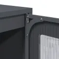 Buffet haut anthracite 68x39x123 cm acier